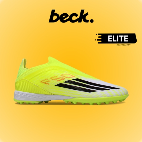 Giày Bóng Đá Adidas F50 Elite LL Nõn Chuối Vạch Đen Không Dây TF