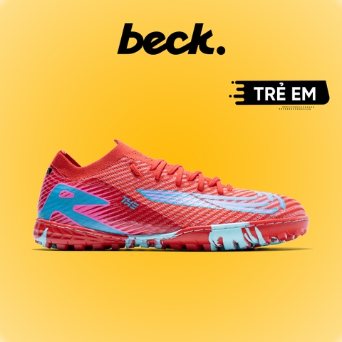 Giày Bóng Đá Trẻ Em VN Mercurial Vapor 16 Elite Đỏ Xanh Ngọc TF