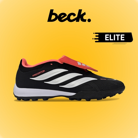 Giày Bóng Đá Adidas Predator 26 Elite Đen Đỏ Lưỡi Gà Lật TF