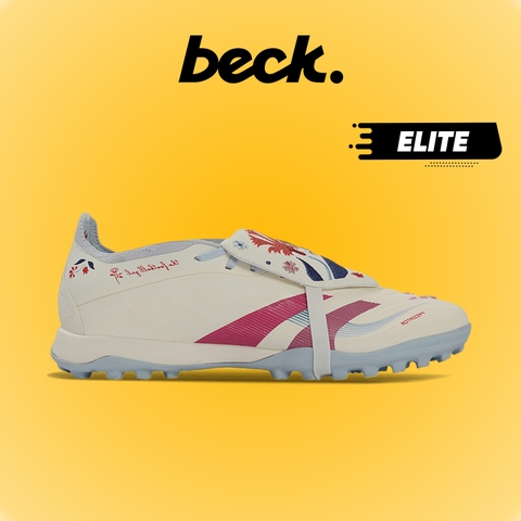 Giày Bóng Đá Adidas Predator 25 Elite Trắng Đỏ Xanh Ngọc Lưỡi Gà Gập TF