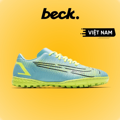 Giày Bóng Đá VN Mercurial Vapor 14 Aca TF - Xanh Ngọc