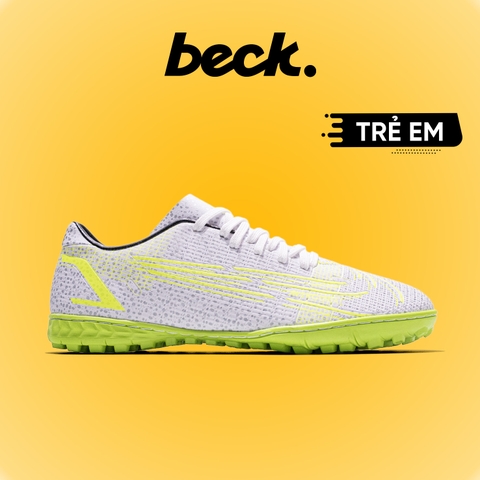 Giày Bóng Đá Trẻ Em VN Mercurial Vapor 14 Aca TF - Trắng Xám