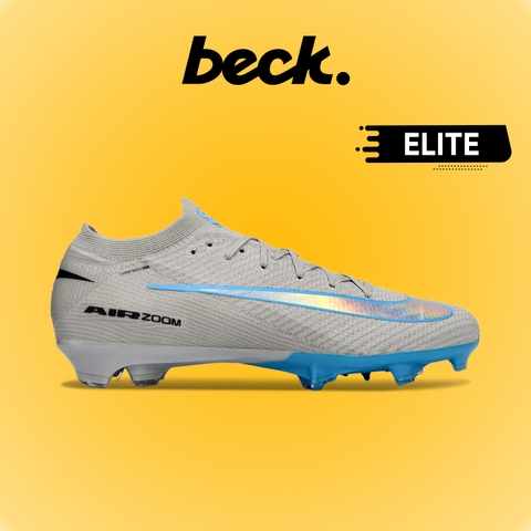 Giày Bóng Đá Nike Mercurial Vapor 16 Elite V1 Xám Vạch Xanh Biển Cổ Lửng FG