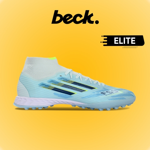Giày Bóng Đá Adidas F50 Elite Mid Xanh Ngọc Cổ Cao TF