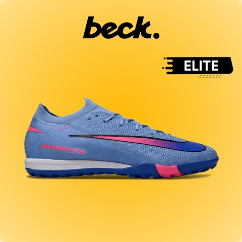 Giày Bóng Đá Nike Mercurial Vapor 16 Elite V1 Xanh Denim Vạch Hồng Cổ Lửng TF