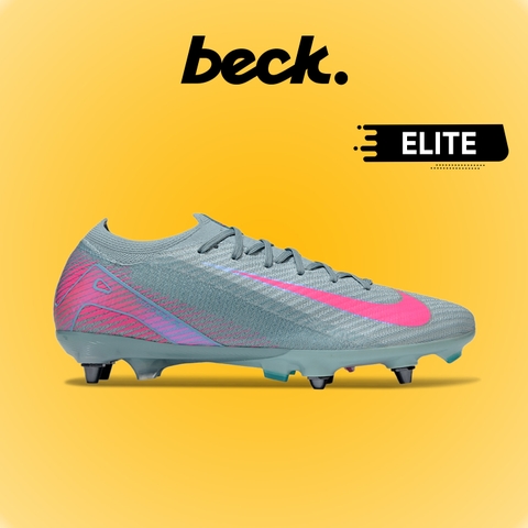 Giày Bóng Đá Nike Mercurial Vapor 16 Elite Xám Xanh Hồng Cổ Lửng SG