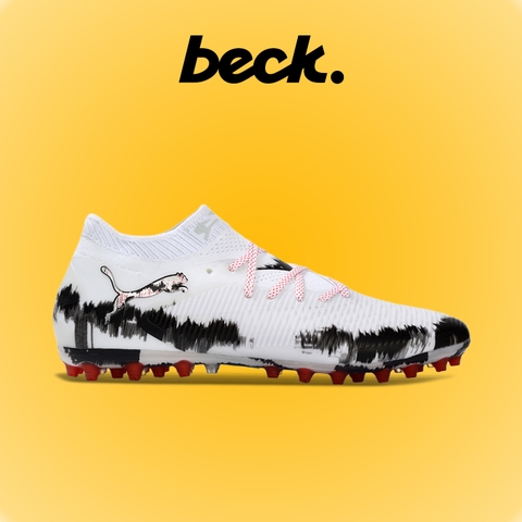 Giày Bóng Đá Puma Future 8 Ultimate Trắng Đen Cổ Lửng MG