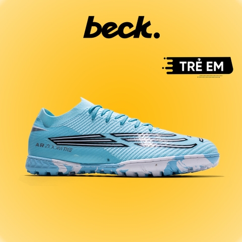 Giày Bóng Đá Trẻ Em VN Mercurial Vapor 16 Elite Xanh Ngọc Trắng TF