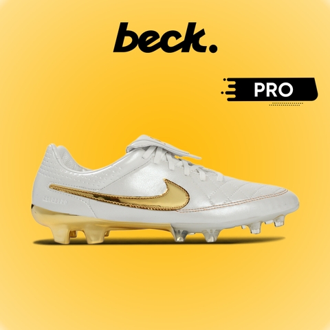 Giày Bóng Đá Nike Tiempo Legend Ronaldinho Trắng Vàng Đế Bóng FG