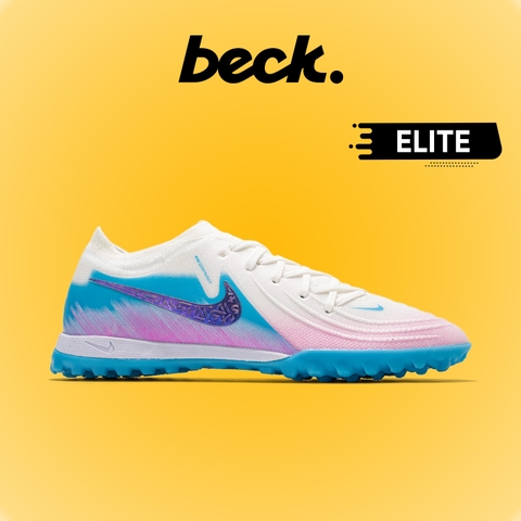Giày Bóng Đá Nike Phantom GX2 Elite V1 Hologram Trắng Xanh Hồng Cổ Lửng TF