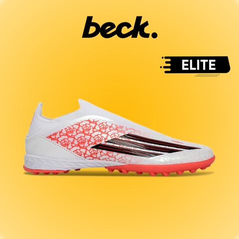 Giày Bóng Đá Adidas F50 Elite LL Lamine Yamal Hoa Hồng Trắng Đỏ Không Dây TF