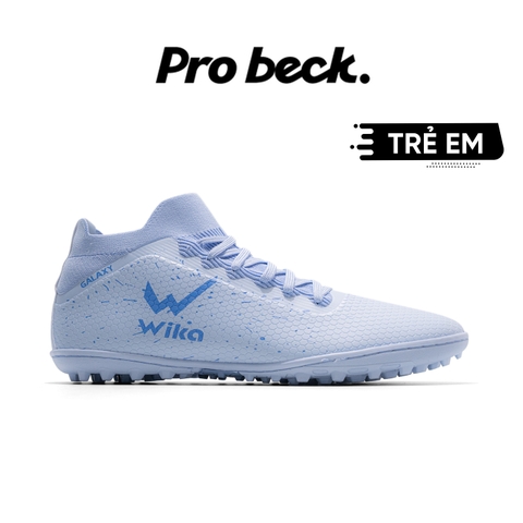 Giày Bóng Đá Trẻ Em Wika Galaxy Light Cổ Lửng TF - Xanh Pastel