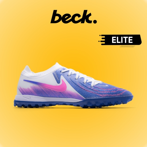 Giày Bóng Đá Nike Phantom GX2 Elite United Xanh Biển Hồng Gót Trắng Cổ Lửng TF