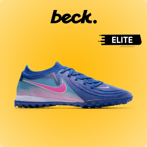 Giày Bóng Đá Nike Phantom GX2 Elite Xanh Navy Hồng Cổ Lửng TF