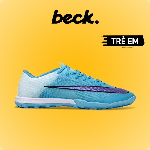 Giày Bóng Đá Trẻ Em Nike Mercurial Superfly 11 Elite Xanh Ngọc Tím Gót Trắng Cổ Lửng TF