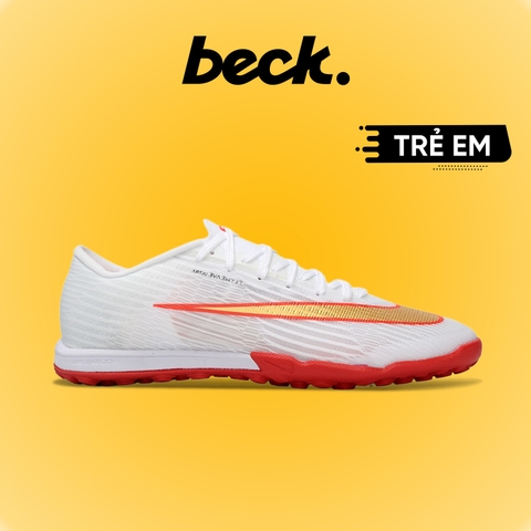 Giày Bóng Đá Trẻ Em Nike Mercurial Superfly 11 Elite Trắng Vàng Cổ Lửng TF