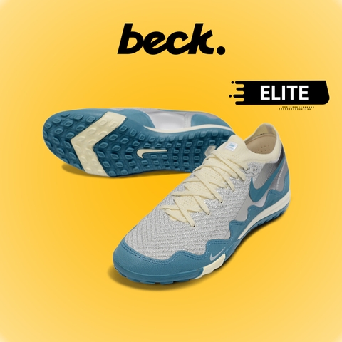 Giày Bóng Đá Trẻ Em Nike Mercurial Vapor 16 Elite Airmax Patta Xám Xanh Lục Cổ Lửng TF