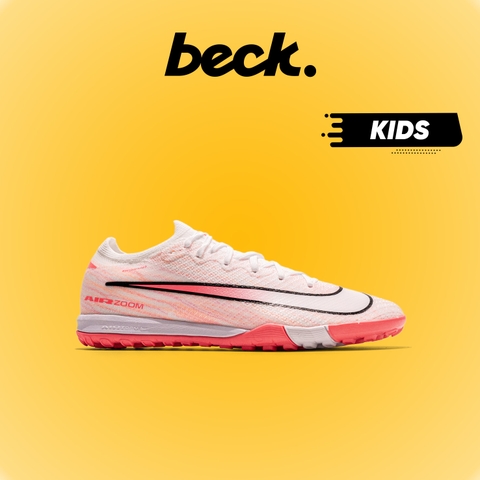 Giày Bóng Đá Trẻ Em Nike Mercurial Vapor 16 Elite V2 Trắng Hồng Cổ Lửng TF