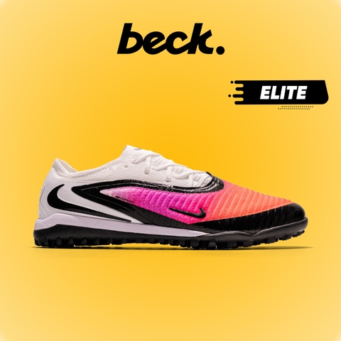 Giày Bóng Đá Nike Phantom 6 Elite Đỏ Hồng Gót Trắng Cổ Lửng TF