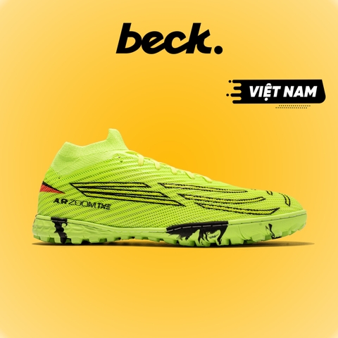 Giày Bóng Đá VN Mercurial Superfly 10 Elite Xanh Chuối Cổ Cao TF