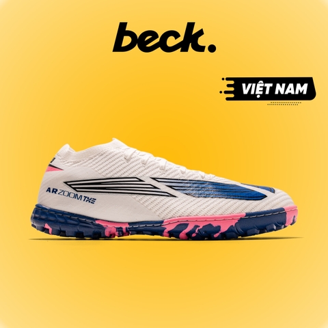 Giày Bóng Đá VN Mercurial Vapor 16 Elite Trắng Đế Tím Hồng TF