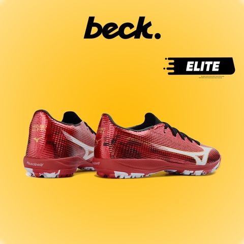 Giày Bóng Đá Mizuno Alpha 3 Elite Đỏ Trắng Đế Đệm TF
