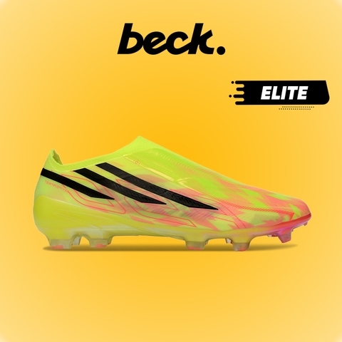 Giày Bóng Đá Adidas F50 Hyperfast Elite LL Vàng Đen Không Dây HQ FG