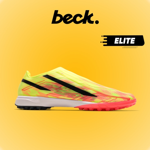 Giày Bóng Đá Adidas F50 Hyperfast Elite LL Vàng Đen Không Dây TF