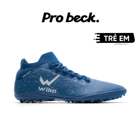 Giày Bóng Đá Trẻ Em Wika Galaxy Light Cổ Lửng TF - Xanh Dương