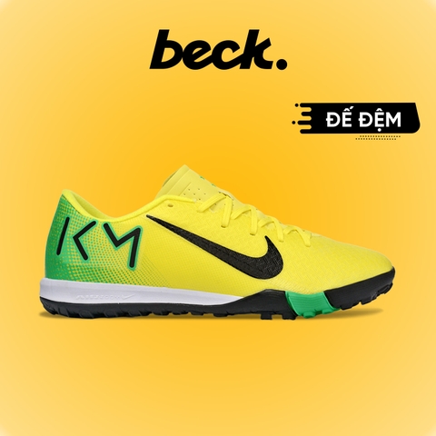 Giày Bóng Đá Nike Mercurial Vapor 16 Academy Đế Đệm Mbappe Vàng Xanh Lá TF