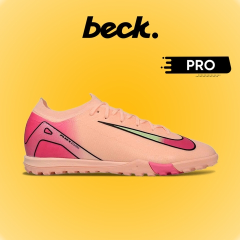 Giày Bóng Đá Nike Mercurial VAPOR 16 PRO Cam Nhạt Gót Hồng Cổ Lửng HQ TF