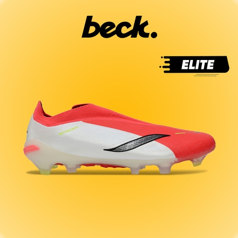 Giày Bóng Đá Adidas Predator 26 Elite LL Trắng Đỏ Không Dây HQ FG