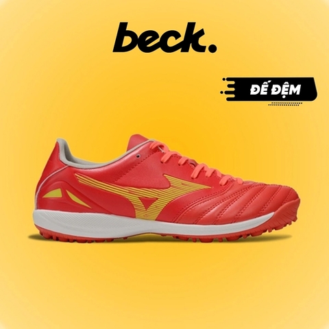 Giày Bóng Đá Mizuno Neo 4 Pro Đế Đệm Đỏ Vàng TF