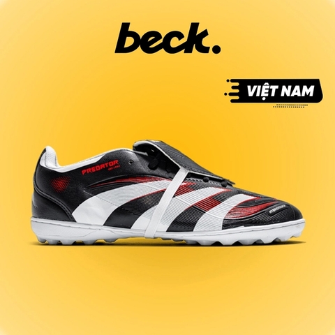Giày Bóng Đá VN Predator 25 Lưỡi Gà Gập Chun TF - Đen