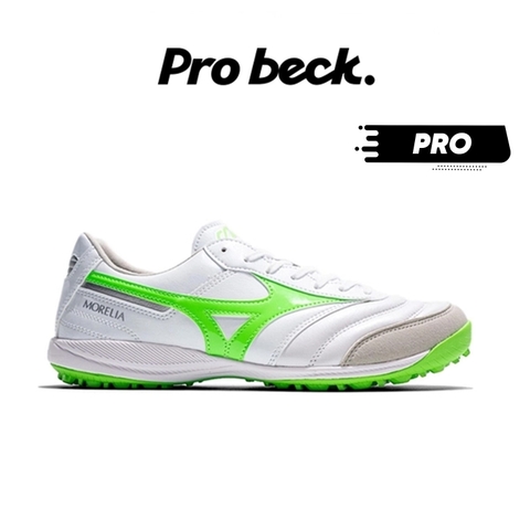 GIÀY BÓNG ĐÁ MIZUNO MORELIA SALA PRO TF - Q1GB251337 - TRẮNG/XANH LÁ