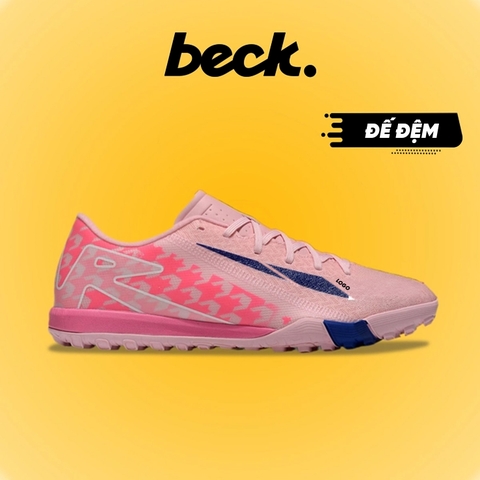 Giày Bóng Đá Mercurial VAPOR 16 ACADEMY Đế Đệm Lưỡi Gà Liền Hồng Xanh Navy TF