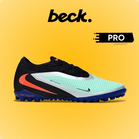 Giày Bóng Đá Nike Phantom 6 Pro Xanh Ngọc Gót Đen Cổ Lửng TF