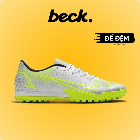 Giày Bóng Đá Nike Mercurial Vapor 14 Academy Đế Đệm Safari Trắng Xám HQ TF
