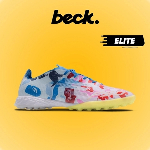 Giày Bóng Đá F50 BAPE Pro V1 Xanh Hồng Đế Chuối TF