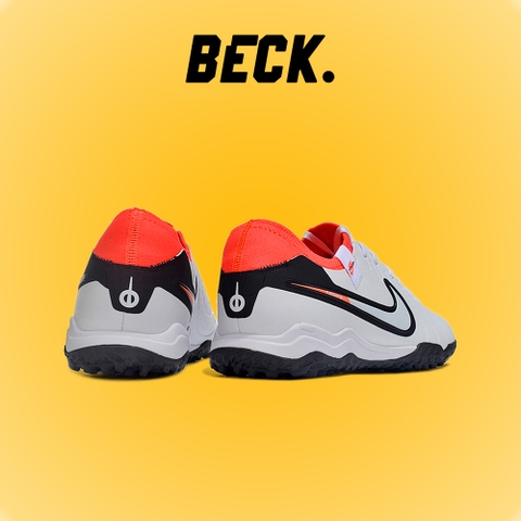 Giày Bóng Đá Nike Tiempo Legend 10 Pro Trắng Vạch Đen Lưỡi Gà Liền HQ TF