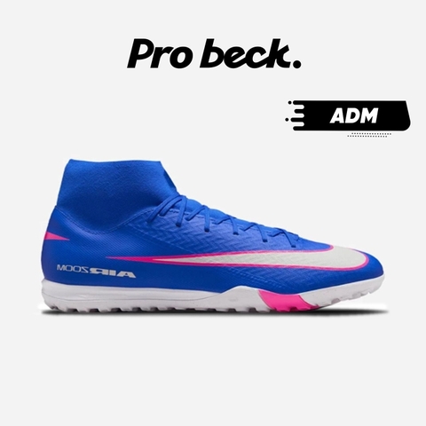 GIÀY BÓNG ĐÁ NIKE ZOOM MERCURIAL SUPERFLY 10 ACADEMY TF - FQ8331-446 - XANH/TRẮNG