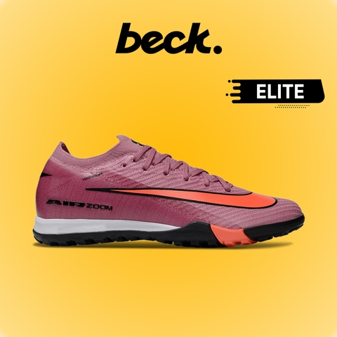 Giày Bóng Đá Nike Vapor 16 Elite 2025 Hồng Tím Vạch Cam Cổ Lửng TF