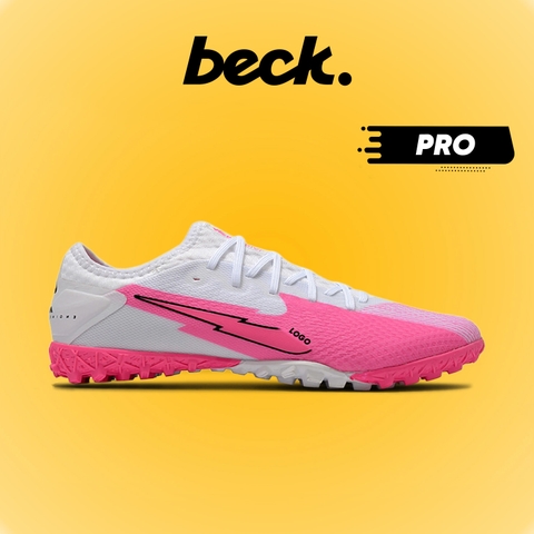 Giày Bóng Đá Mercurial Vapor 13 Pro Trắng Mũi Hồng Cổ Lửng HQ TF