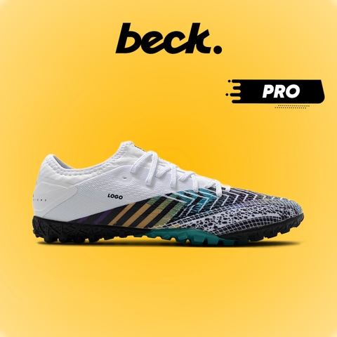 Giày Bóng Đá Mercurial Vapor 13 Pro MDS003 Trắng Mũi Đen Cổ Lửng TF