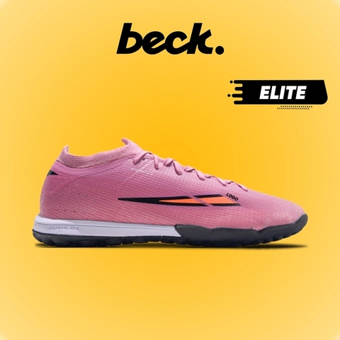 Giày Bóng Đá Mercurial Vapor 17 Elite Hồng Tím Vạch Cam Cổ Lửng TF