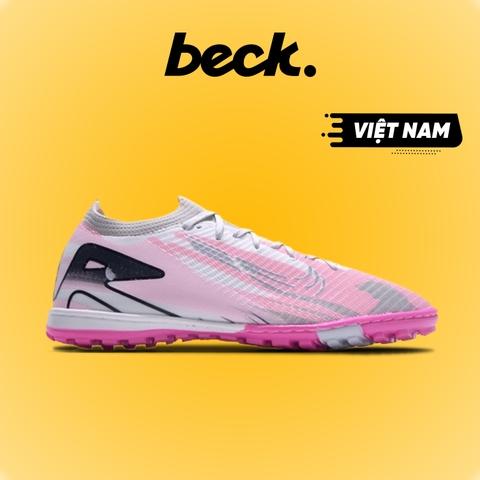 Giày Bóng Đá Winbro Mercurial Vapor 16 Elite Vải Dệt TF - MDS Xám Hồng