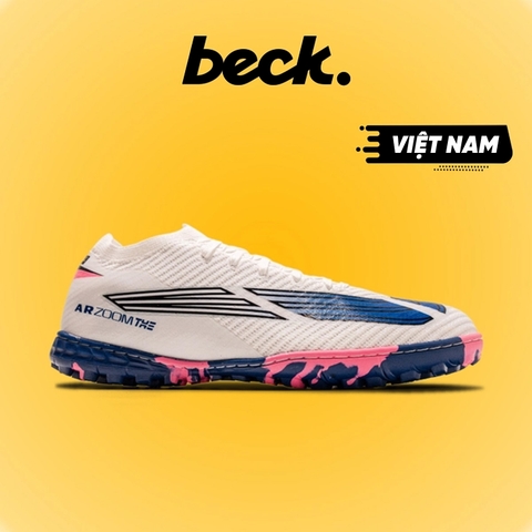 Giày Bóng Đá VN THE Mercurial Vapor 16 Elite Trắng Đế Tím Hồng TF