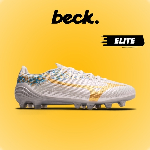 Giày Bóng Đá Alpha 3 Elite João Felix Trắng Xám Vàng Cổ Lửng FG
