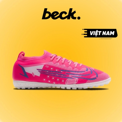 Giày Bóng Đá VN Mercurial Vapor 14 Elite TF - Hồng Xanh