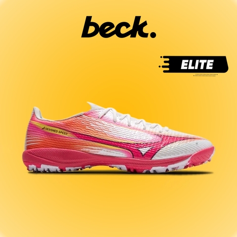 Giày Bóng Đá Mizuno Alpha 3 Elite Hồng Trắng Đế Đệm TF